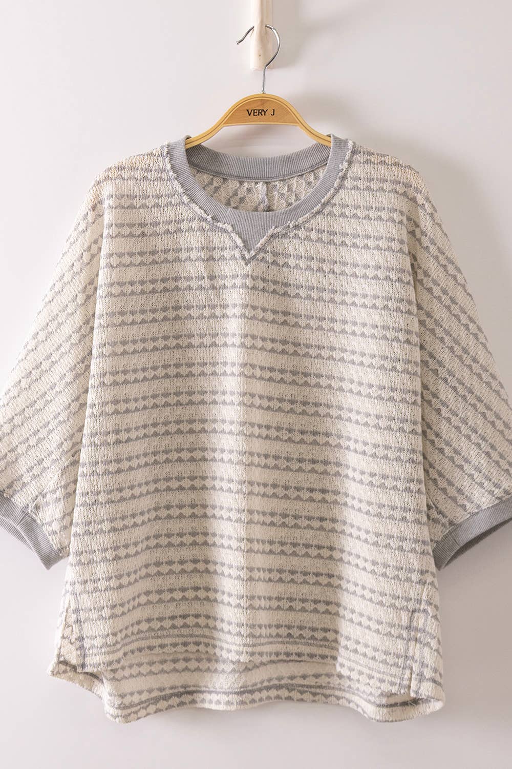 Emmie Textured Stripe Knit Top