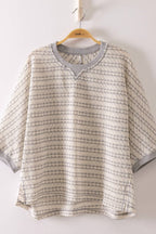 Emmie Textured Stripe Knit Top