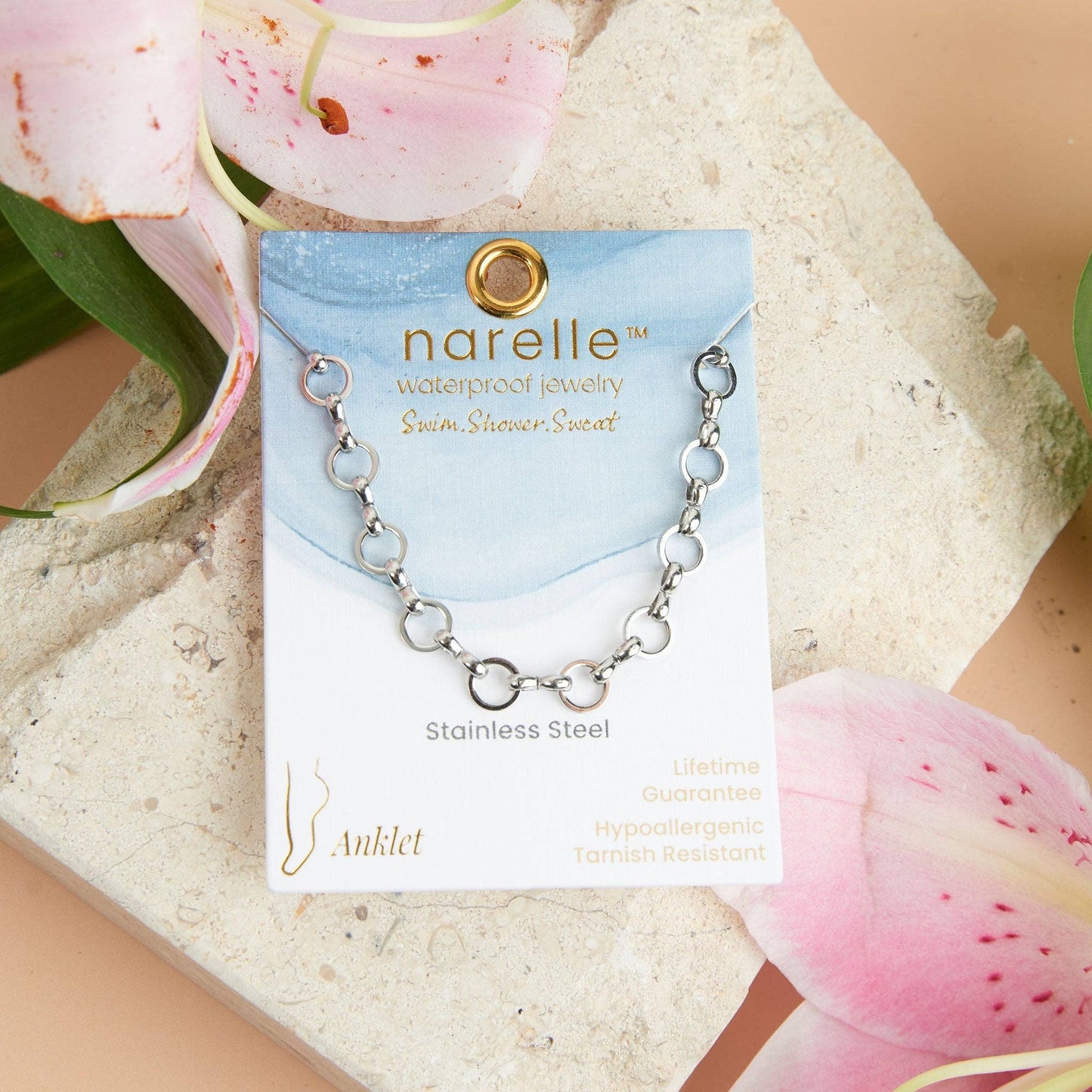 Howard's - Narelle Waterproof Stainless Steel Linked Chain Anklet
