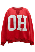 Reversible 'OHIO / OH' Split-Neck Sweatshirt