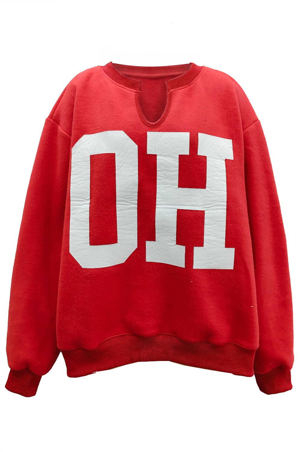 Reversible 'OHIO / OH' Split-Neck Sweatshirt
