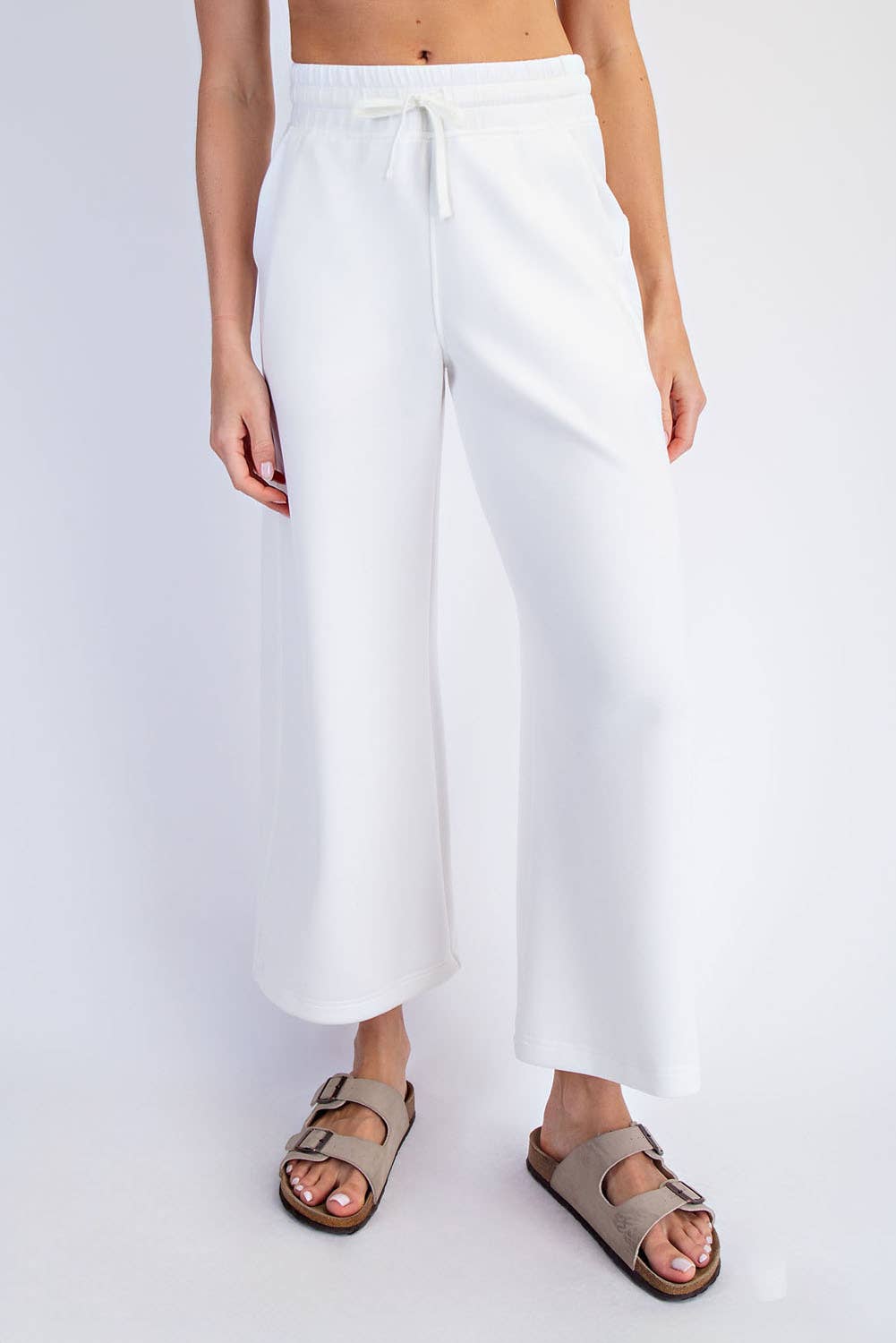 Rae Mode - MODAL SCUBA CROPPED WIDE PANT