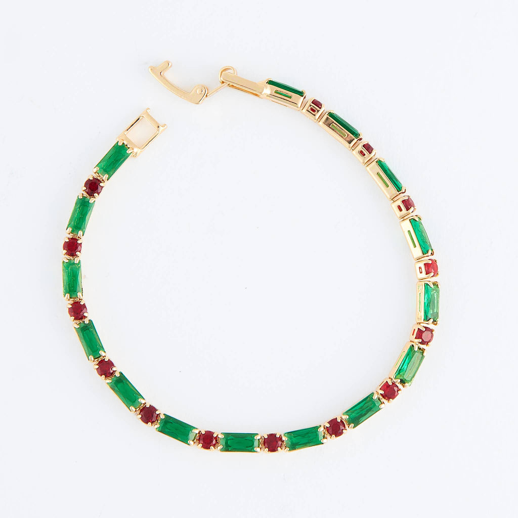 Howard's - Stella Holiday Baguette Gemstone Tennis Bracelet
