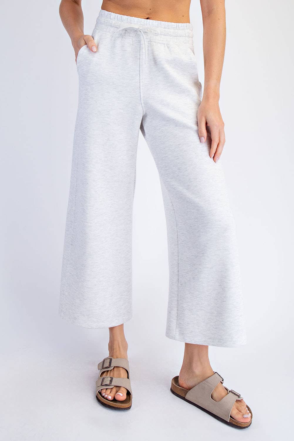 Rae Mode - MODAL SCUBA CROPPED WIDE PANT