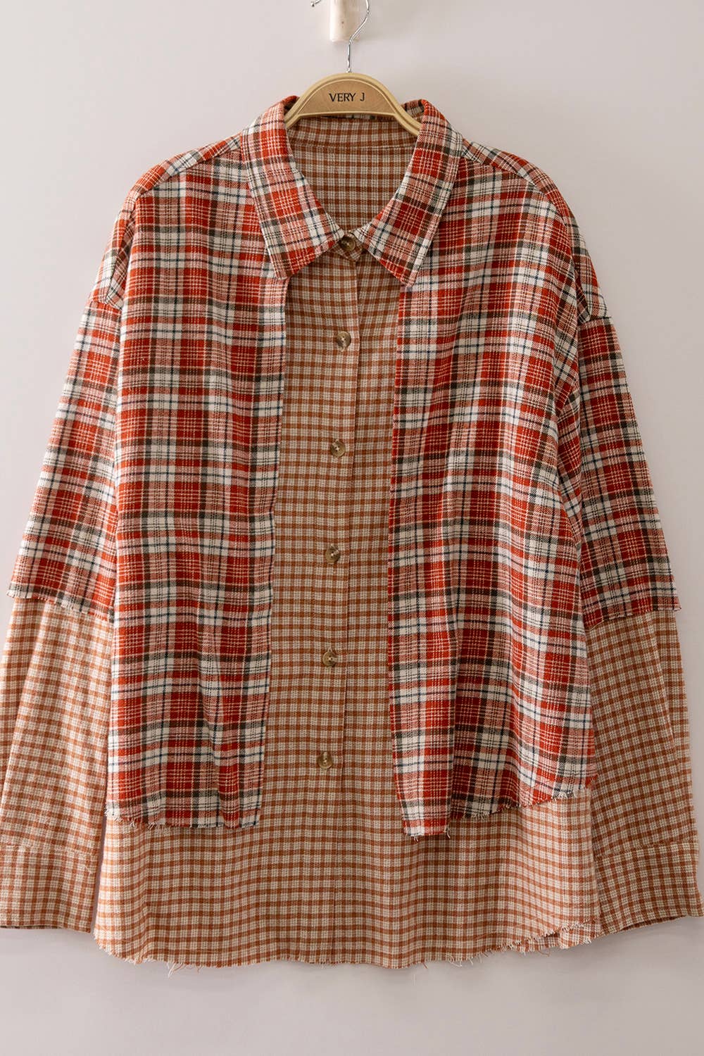 Amy Plaid Patchwork Shirt
