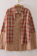 Amy Plaid Patchwork Shirt