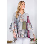 Artistic Fusion: Overdyed Jhabla Top With Emb