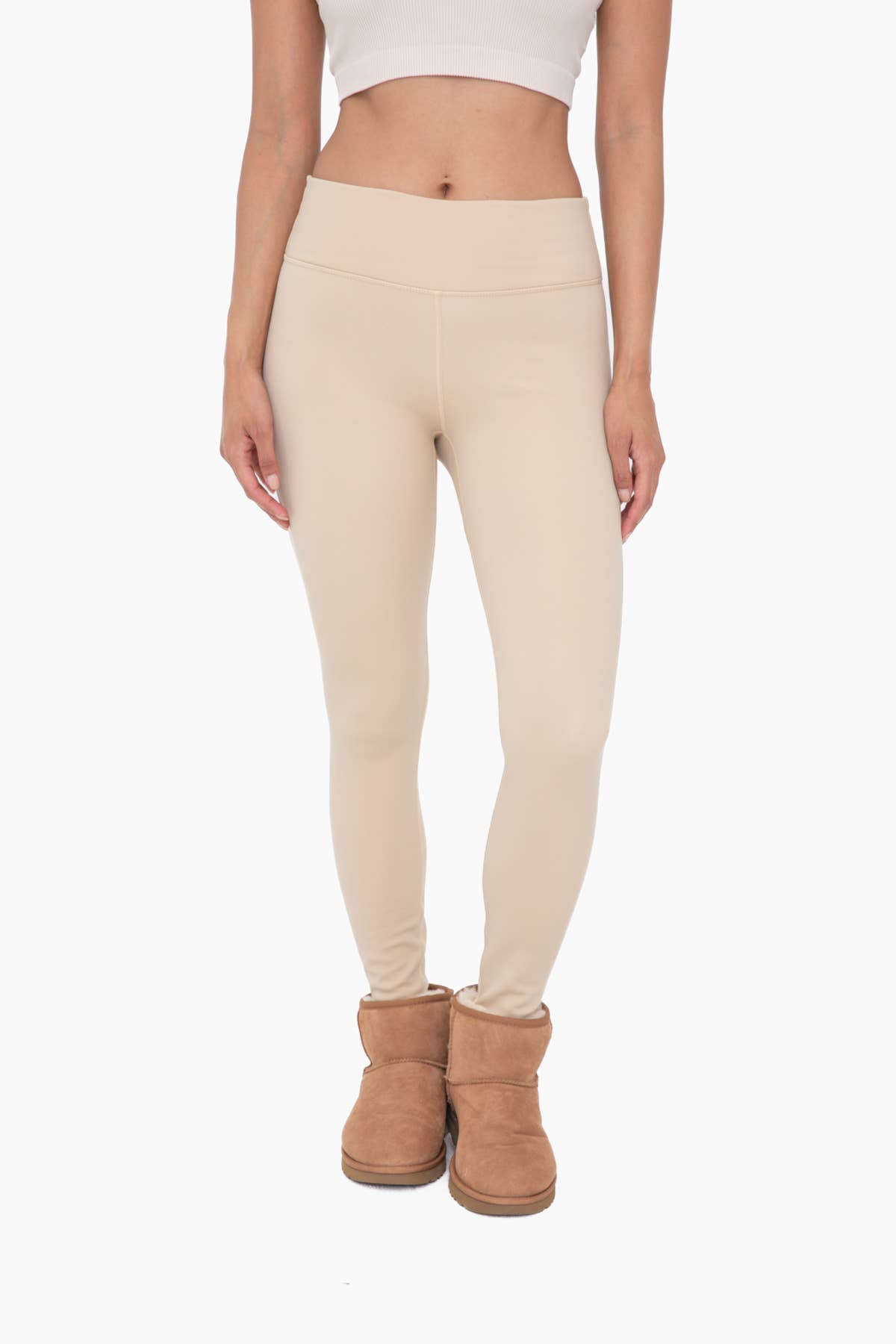 Mono B - Fleece Lined Poly-Blend Leggings
