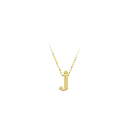Maya J - Lower Case Mini Initial Necklaces