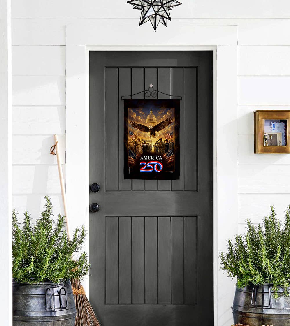 America 250 Flag Justice & Service USA 250th Home Decor