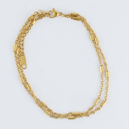 Howard's - Narelle Waterproof Gold Plated Dainty Bar Anklet