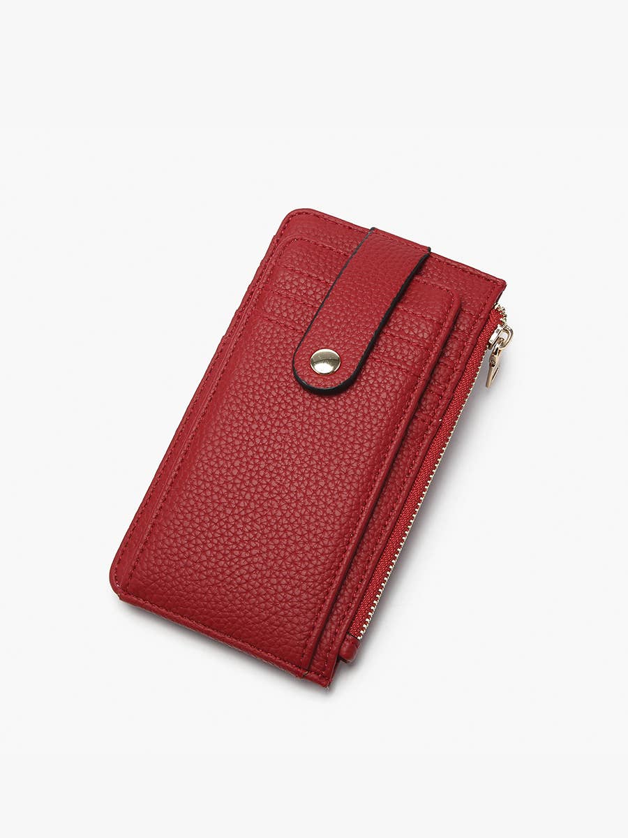 Jen & Co. - WL2541 Mae Multi-Card Wallet w/ Strap Snap Closure
