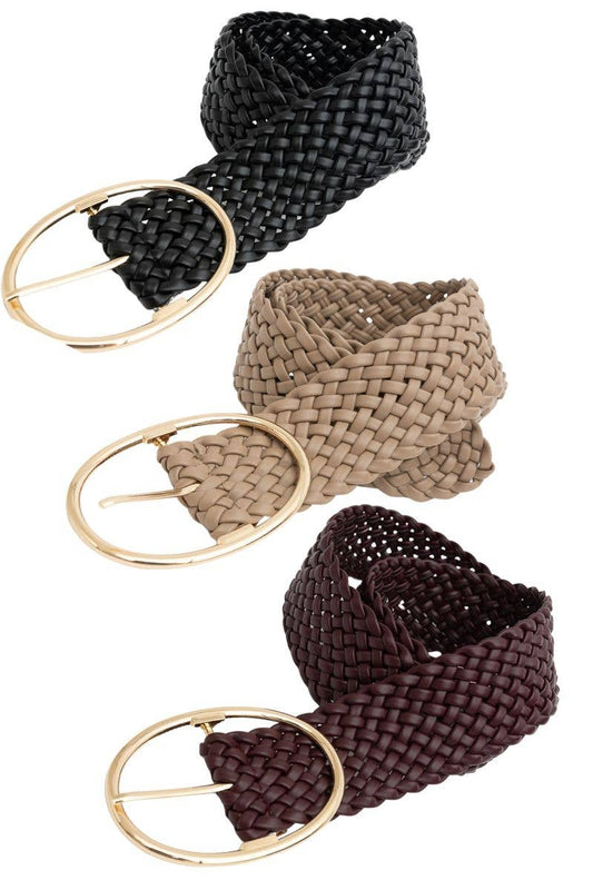 Wide Braided Belt – Great for Dresses & Casual Outfits