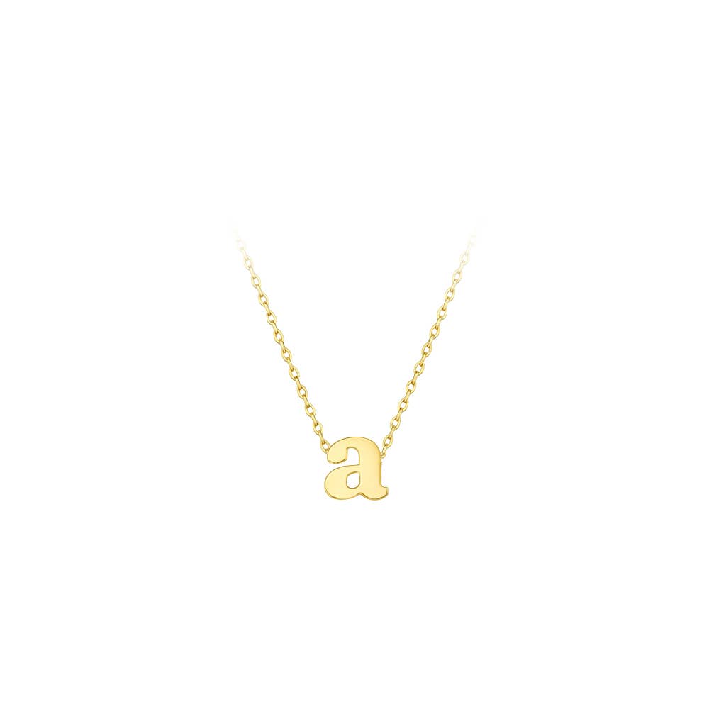 Maya J - Lower Case Mini Initial Necklaces