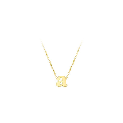 Maya J - Lower Case Mini Initial Necklaces