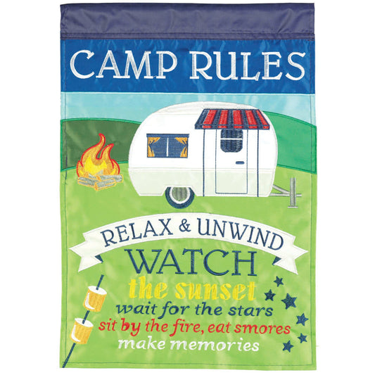 Magnolia - Flag Camp Rules Polyester 13x18