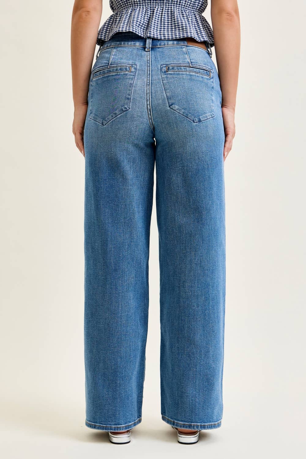 Judy Blue Jeans -HW Column w/ Trouser Styling