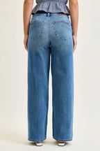 Judy Blue Jeans -HW Column w/ Trouser Styling