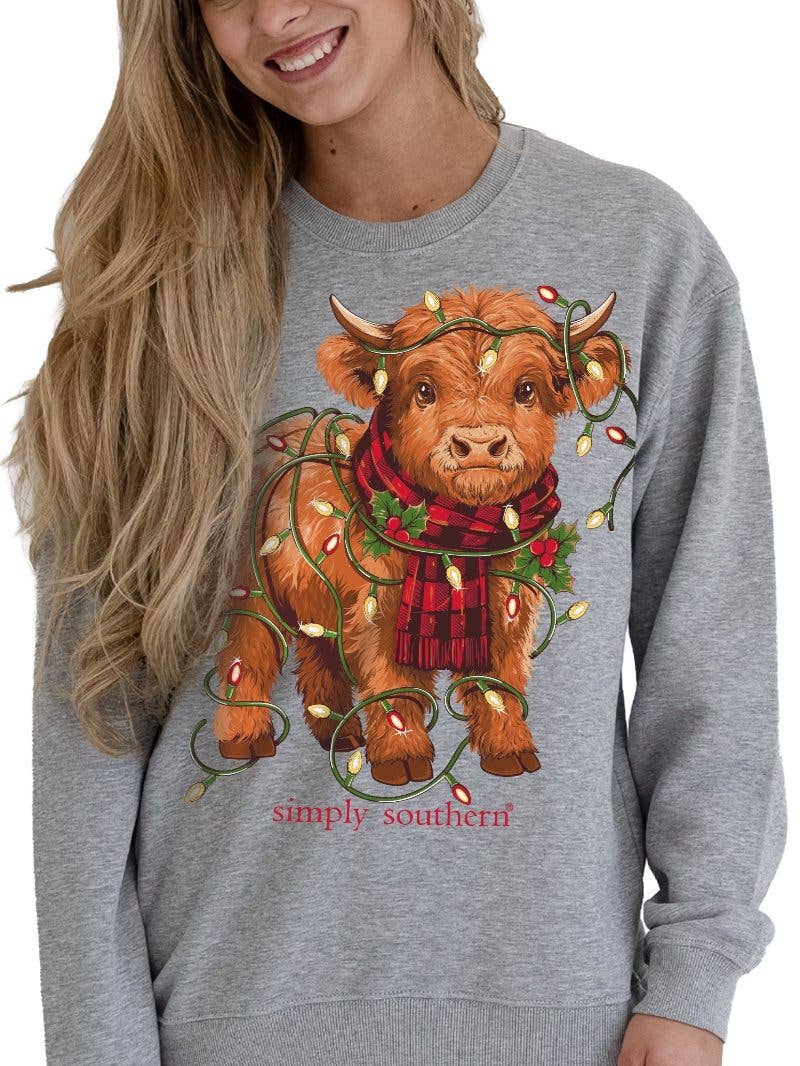 simply southern - Lights Highland Cow