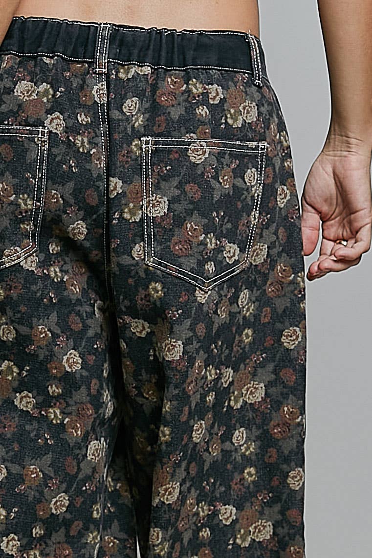 Pol Clothing - Relaxed Tapered Woven Drawstring Lightweight Waistband Pants