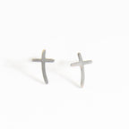 Howard's - Waterproof Earrings Cross Studs in Gold & Stainless Steel
