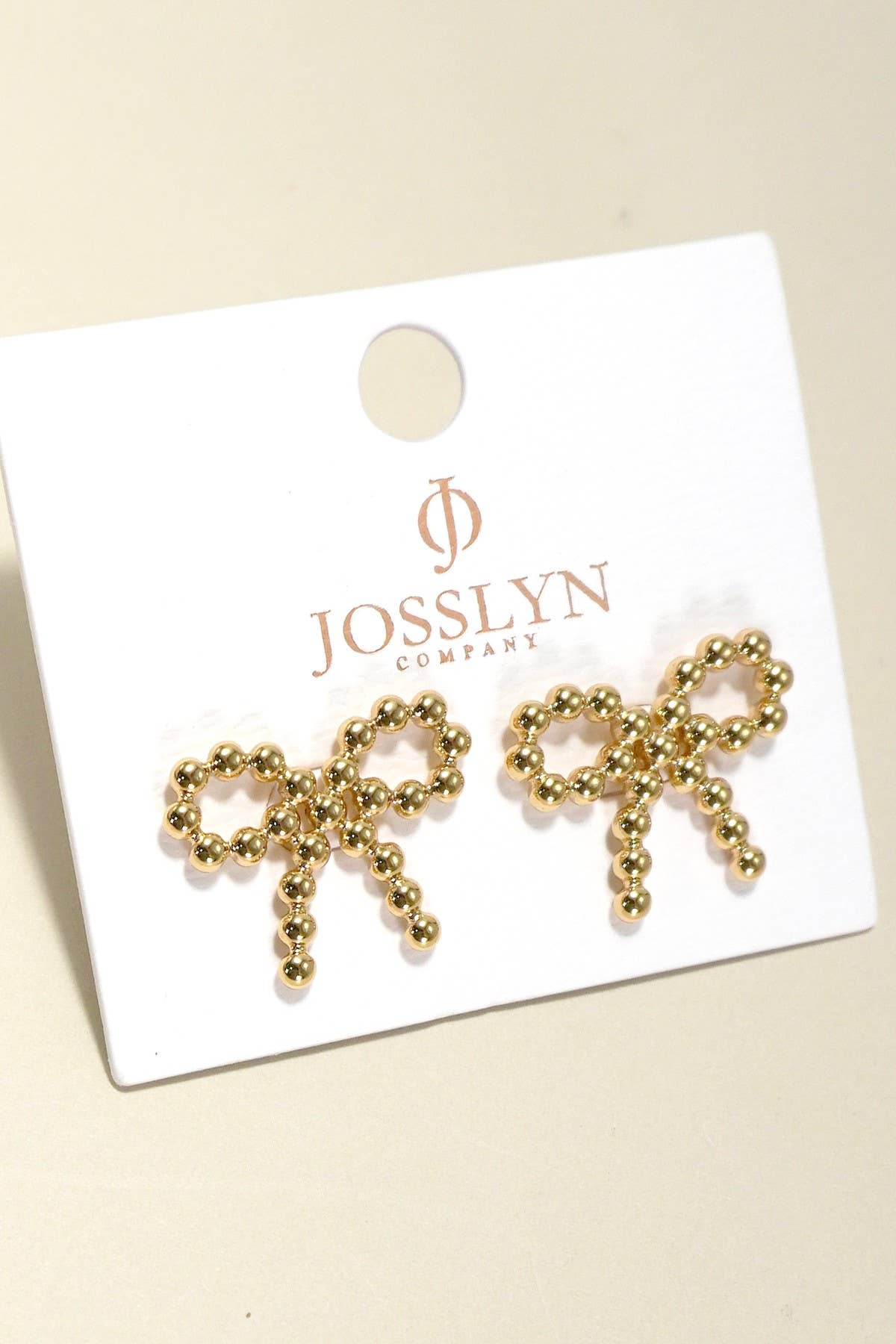 18K STAINLESS STEEL TARNISH FREE BOW STUD EARRINGS |