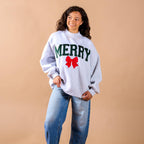 The Darling Effect - Mockneck Sweatshirt-Merry Bow