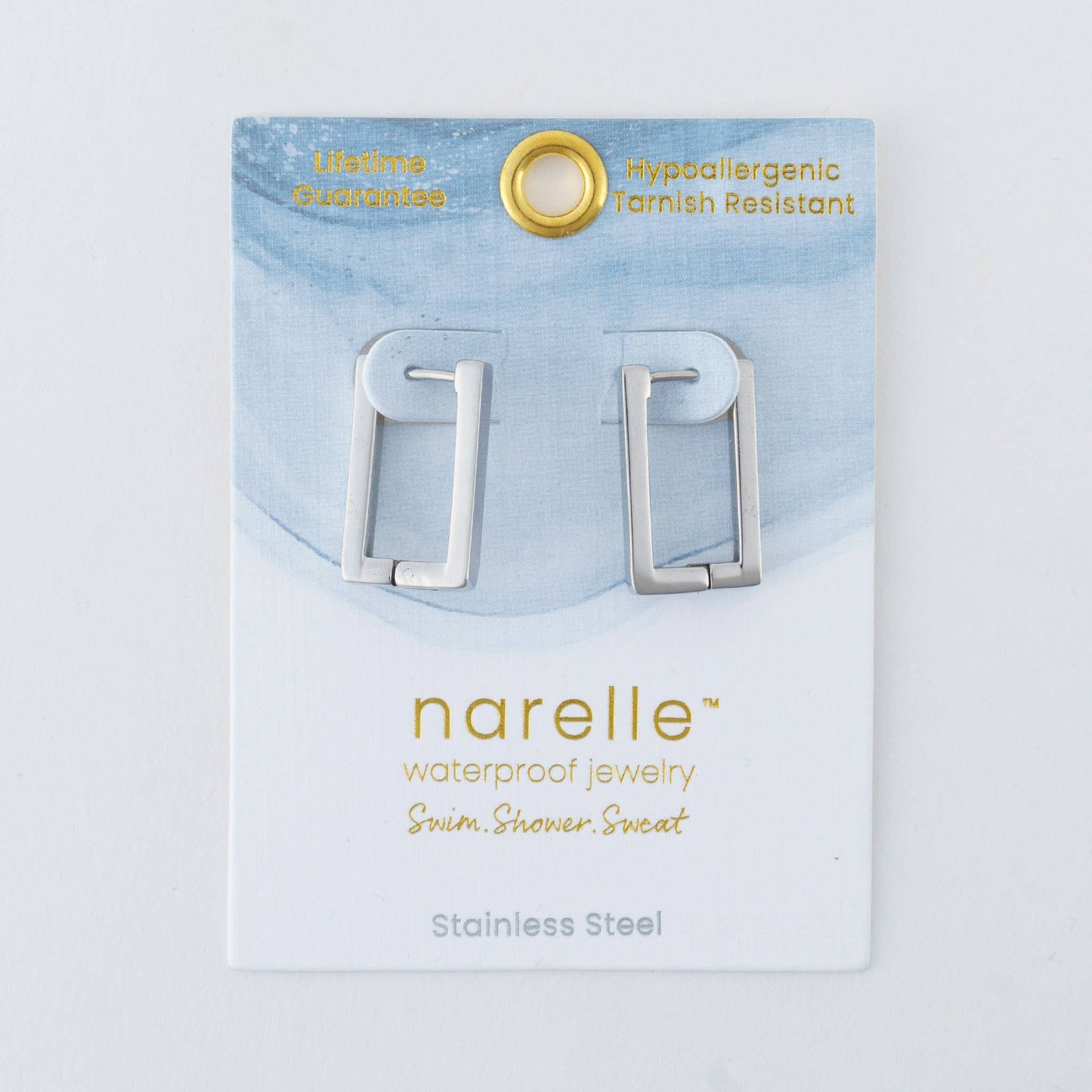 Howard's - Narelle Waterproof Rectangle Hoop Earrings