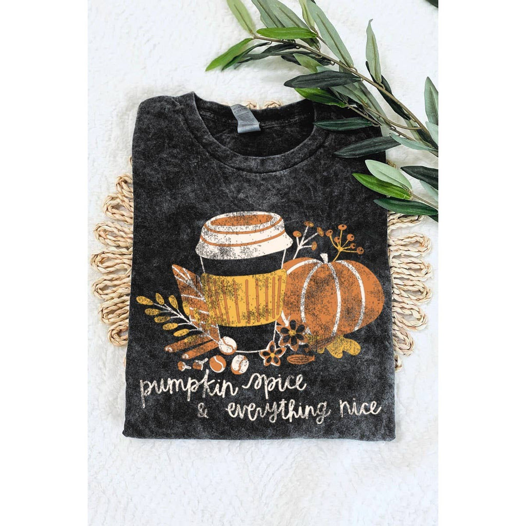 PUMPKIN SPICE MINERAL GRAPHIC TEE-HRTandLUV