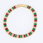 Howard's - Stella Holiday Baguette Gemstone Tennis Bracelet