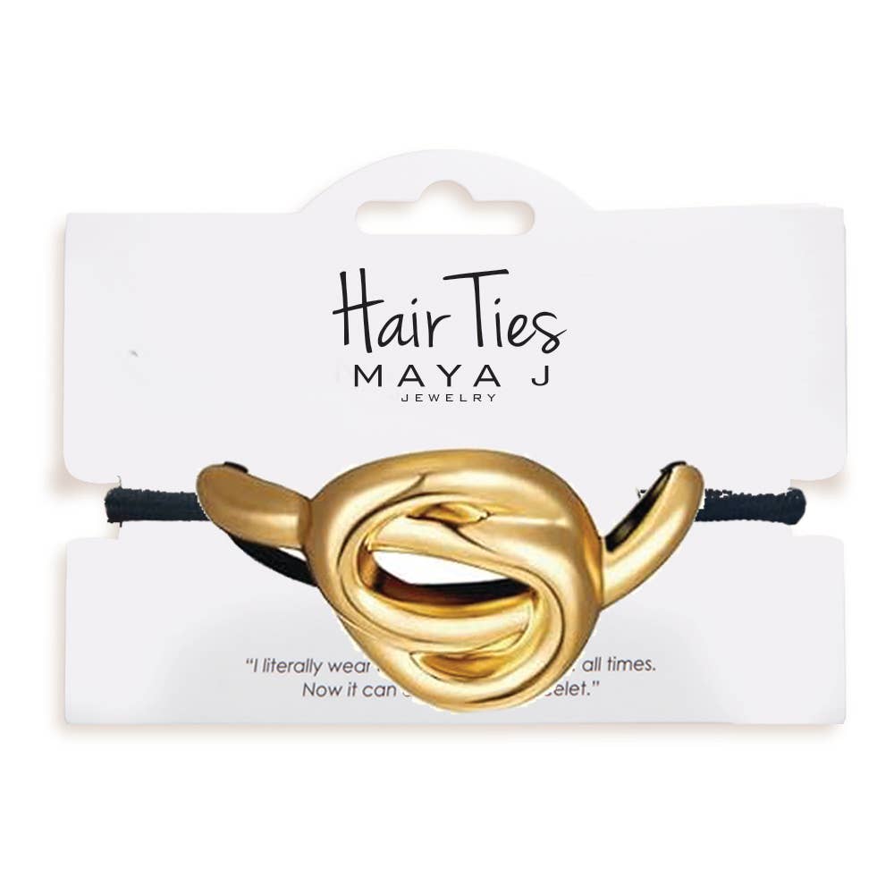 Maya J - Bold Hair Ties - 14K Gold-Plated Brass
