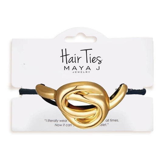 Maya J - Bold Hair Ties - 14K Gold-Plated Brass