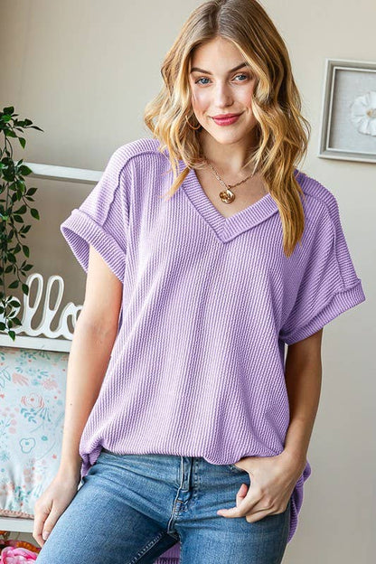 HEIMISH - ET7484-10 SOLID URBAN RIBBED TOP