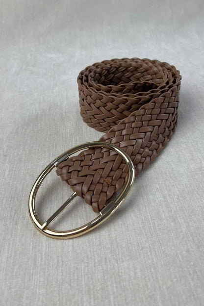 Wide Braided Belt – Great for Dresses & Casual Outfits