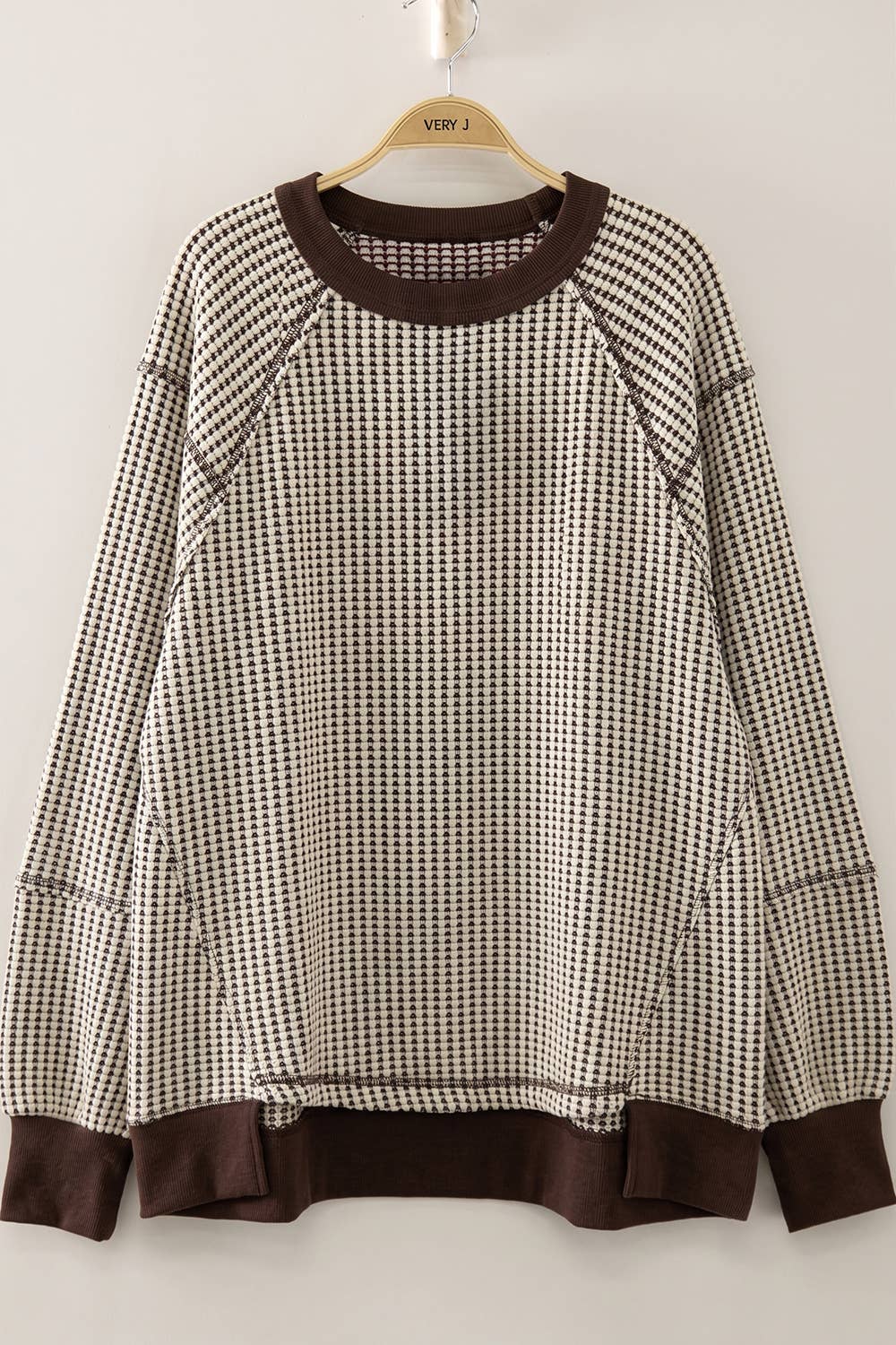 Harlow Waffle Patch Detail Pullover