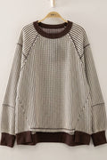 Harlow Waffle Patch Detail Pullover