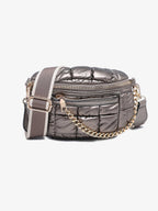Jen & Co. - M2513 Mabel Quilted Nylon Belt Bag w/ Guitar Strap