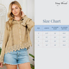 Artisan Boho Lace Trim Button-Front Blouse Top (NEW COLOR)