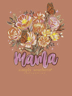 simply southern - Long Sleeve Mama T-Shirt CHSTNT