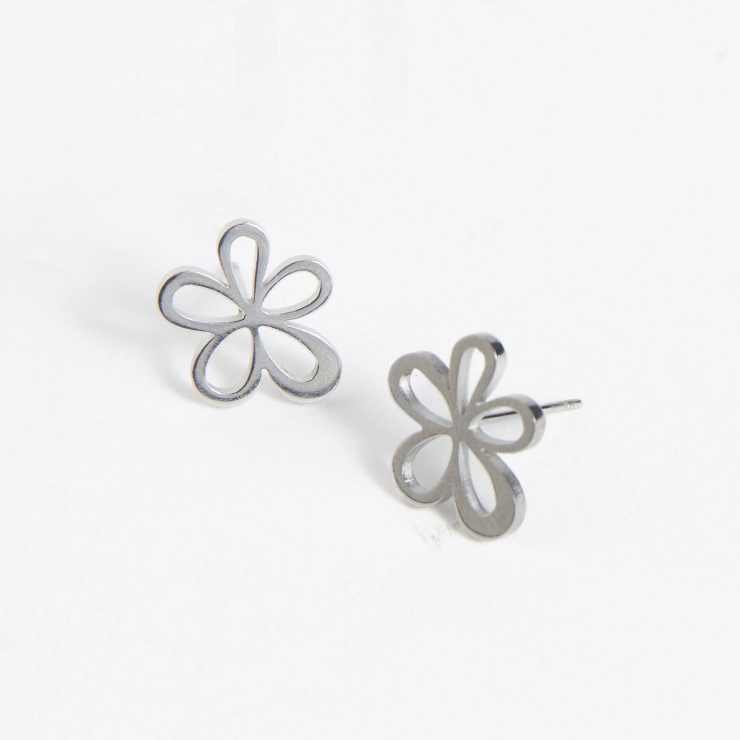 Howard's - Waterproof Earrings Flower Studs in Gold & Stainless Steel
