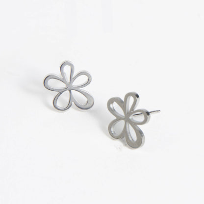 Howard's - Waterproof Earrings Flower Studs in Gold & Stainless Steel