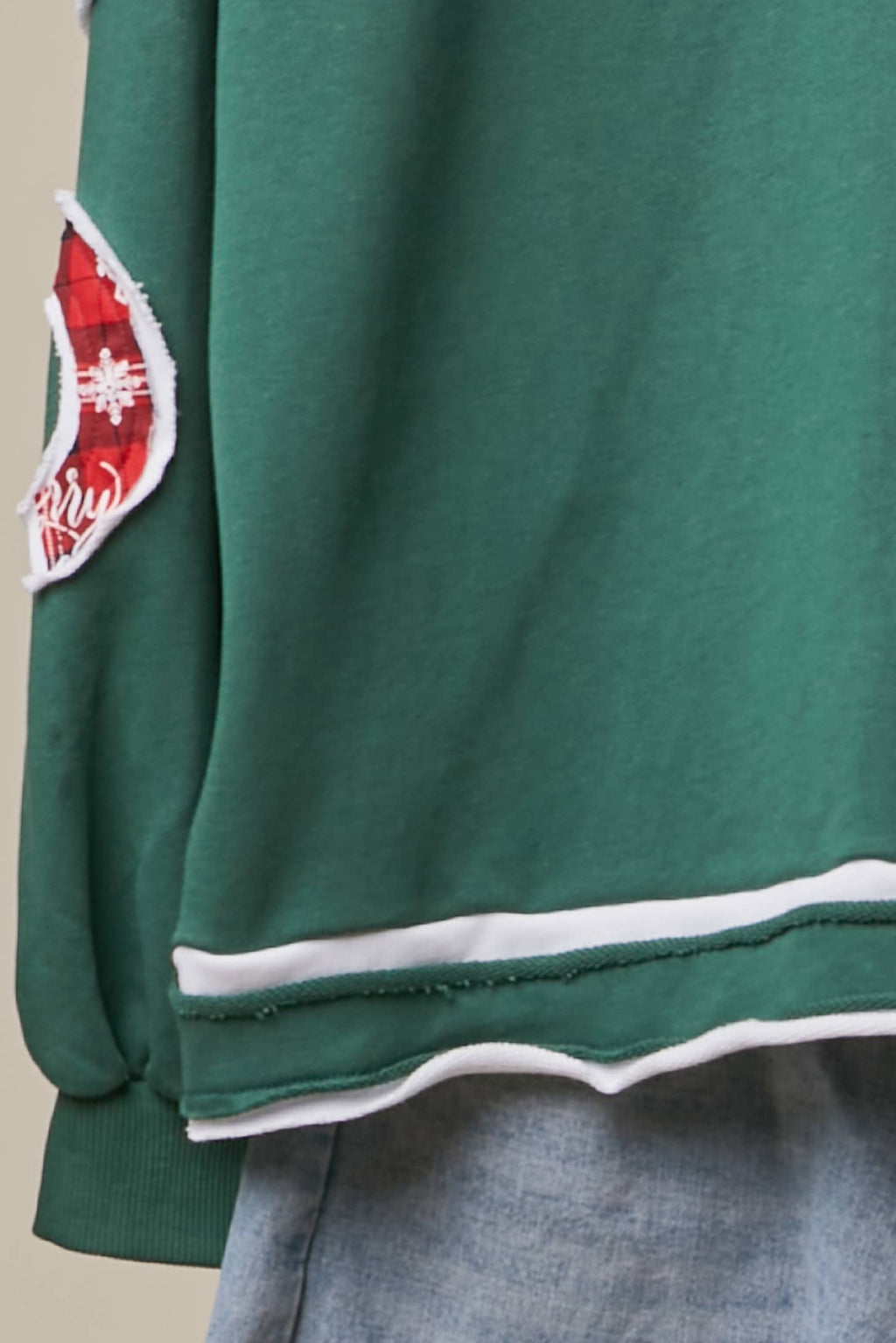 Christmas Back Lettering Sweatshirt-Mello