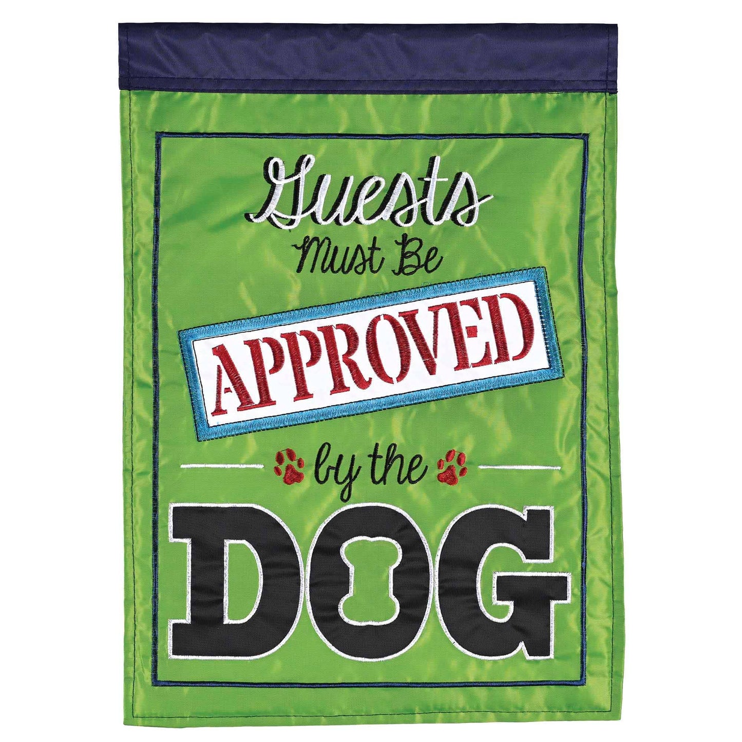 Magnolia - Flag Guest Must Be Approved By Dog 13x18