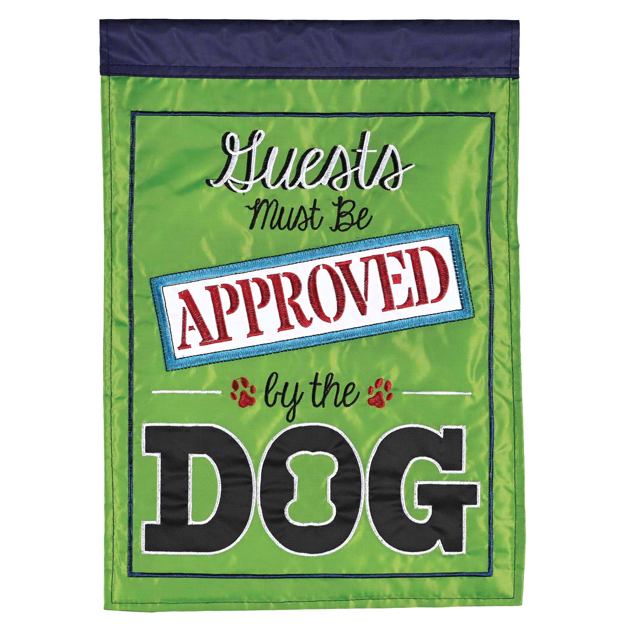 Magnolia - Flag Guest Must Be Approved By Dog 13x18
