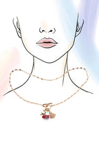 JOSSLYN by wall to wall - CHARM NECKLACE-CHRISTMAS SOCKS TREE RUDOLPH |