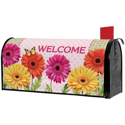FlagTrends by Carson - "Bright Gerberas Mailbox Cover