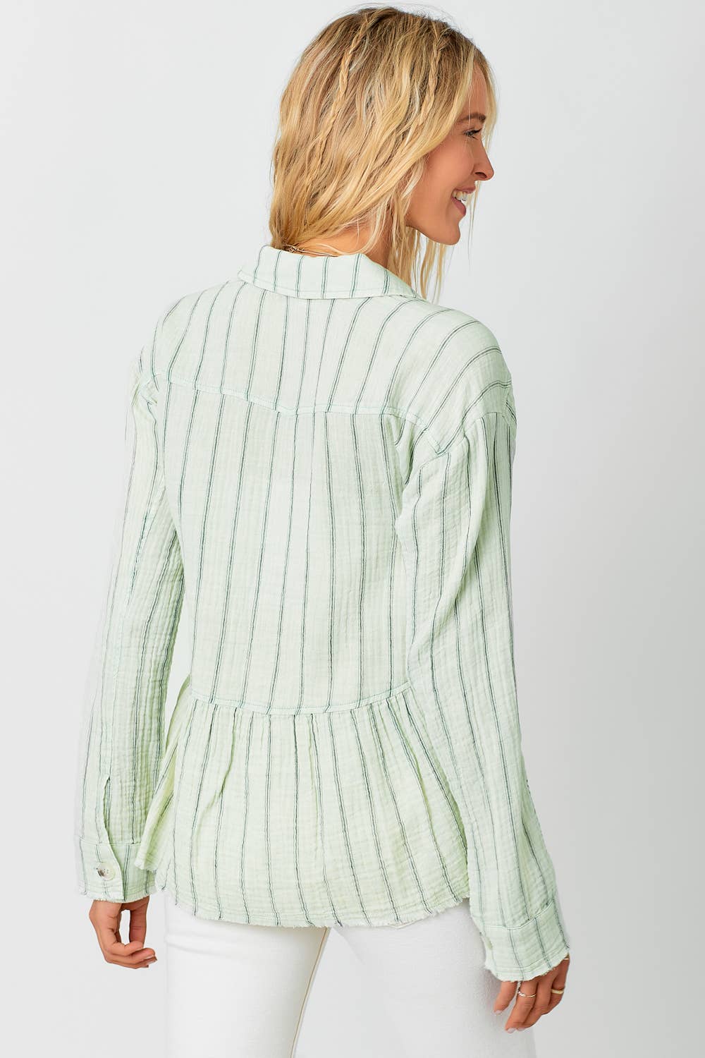 April Washed Peplum Jacket