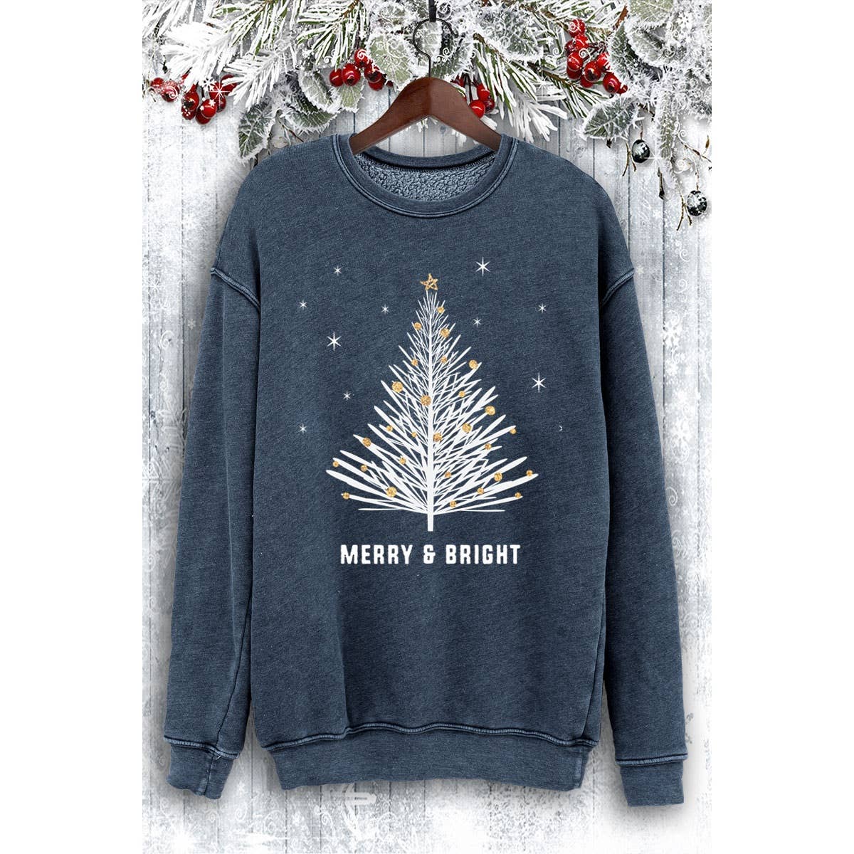MERRY N BRIGHT GLITTER MINERAL SWEATSHIRTS