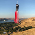 U.S. Stars and Stripes Embroidered 40" Windsock