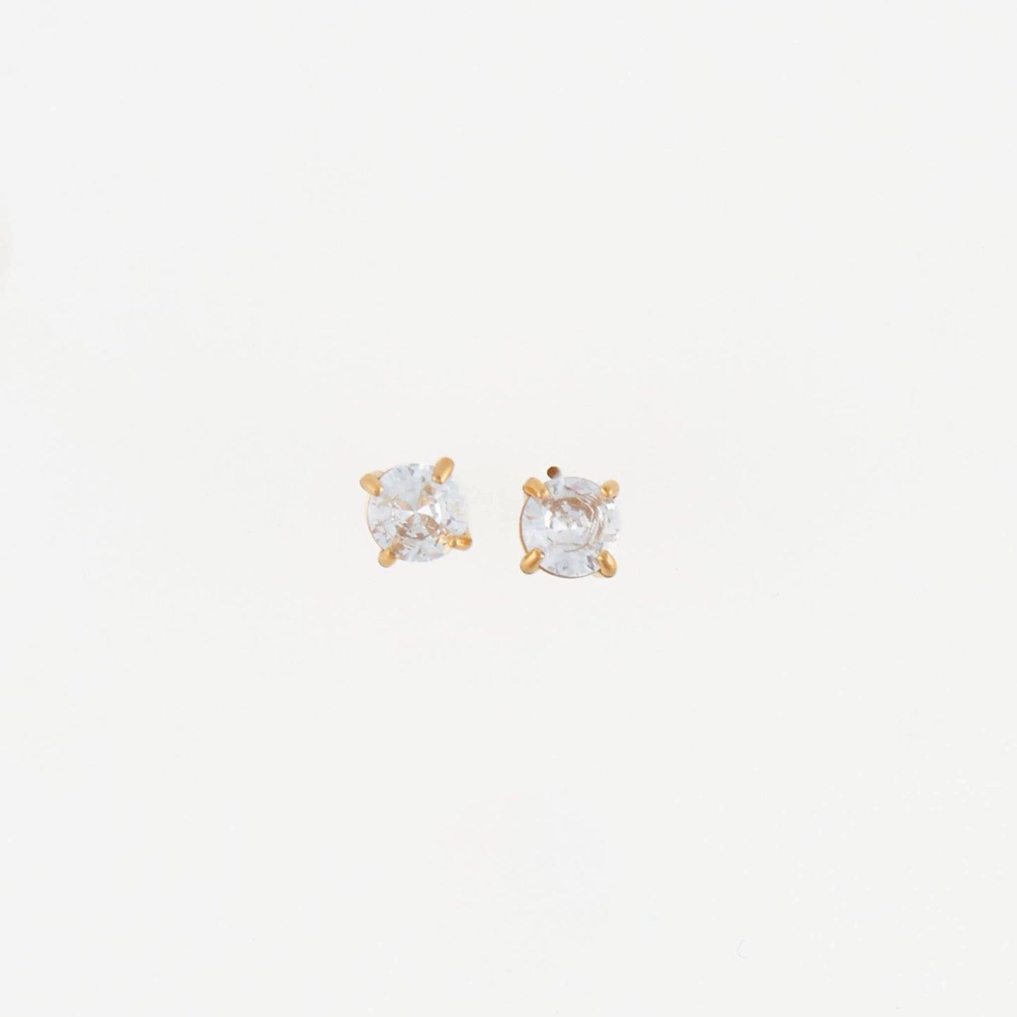 Howard's - Waterproof Earrings 5mm Round Cubic Zirconia Stud Narelle